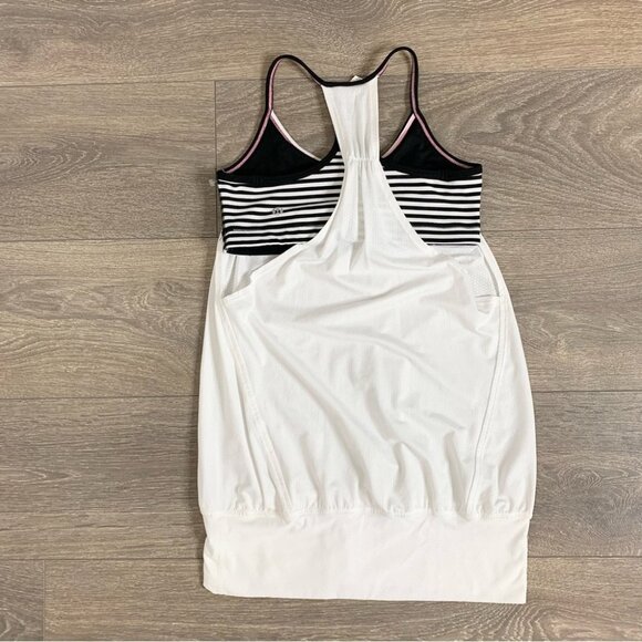 Lululemon No Limits Tank Top White Classic Stripe Black White Black Size 4 - Picture 8 of 16